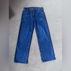 American Eagle Straight-Leg Carpenter Dark Blue Jeans - Long!!